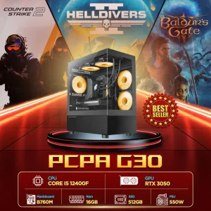 Máy Tính PCPA G30 (i5 12400F/16GB/ 512GB SSD/RTX 3050/550W)